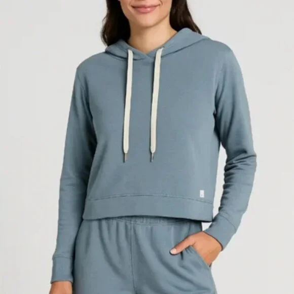 Vuori Halo Essential DreamKnit Performance Hoodie – Blue XS - Picture 2 of 5